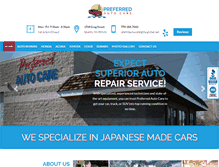 Tablet Screenshot of preferredautoreno.com